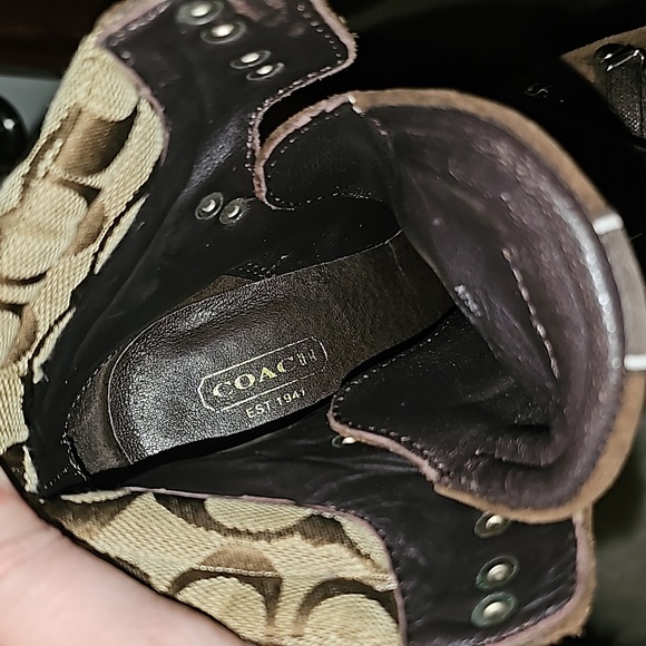 Coach brown suede boots - Picture 9 of 16